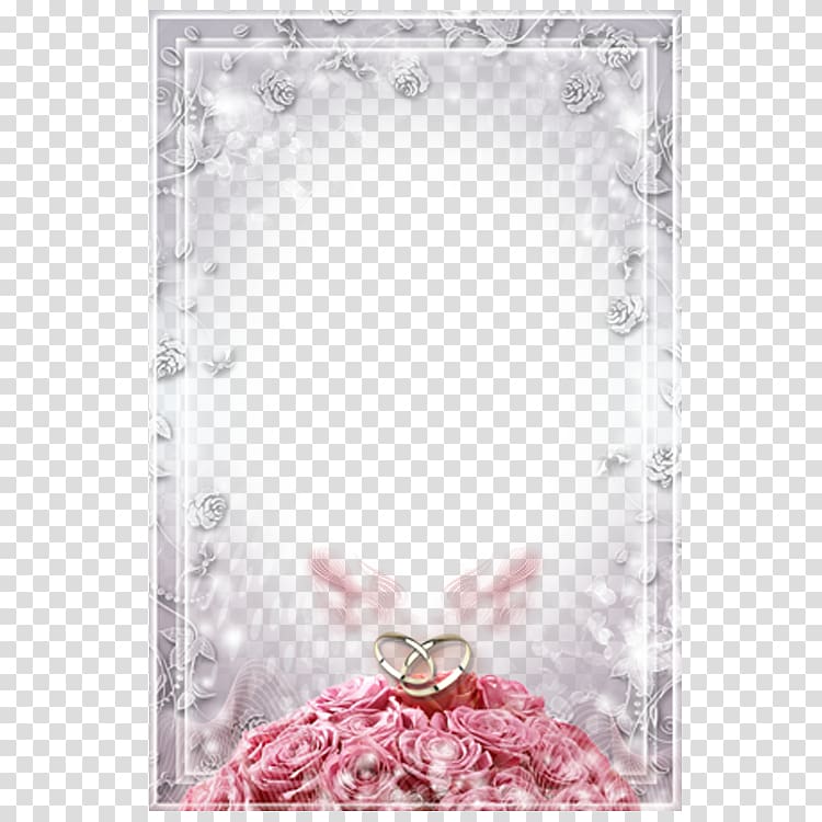 romantic valentine's day frame transparent background PNG clipart
