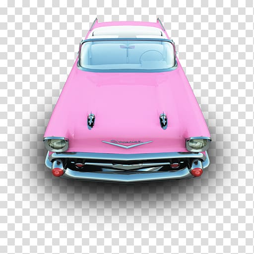 pink convertible, pink classic car automotive exterior compact car, Camaro transparent background PNG clipart