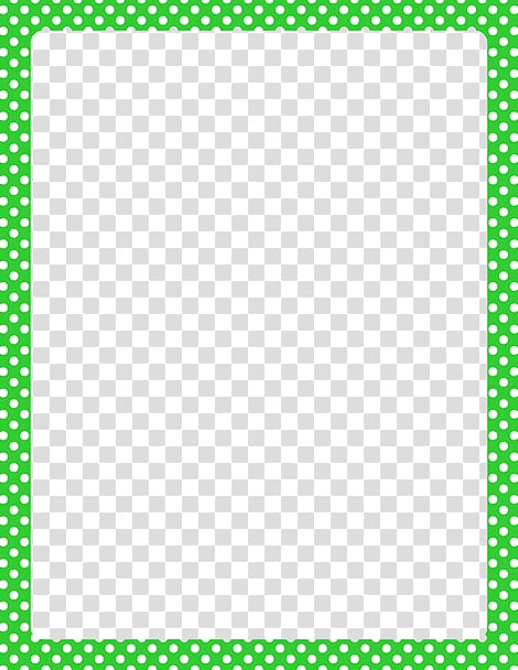 illustration of rectangular green and white polka-dot frame, Polka dot Red , Lime Border Frame HD transparent background PNG clipart