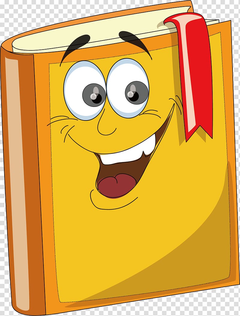 yellow book illustration, Book School Dessin animxe9 Illustration, A Book of laughter transparent background PNG clipart
