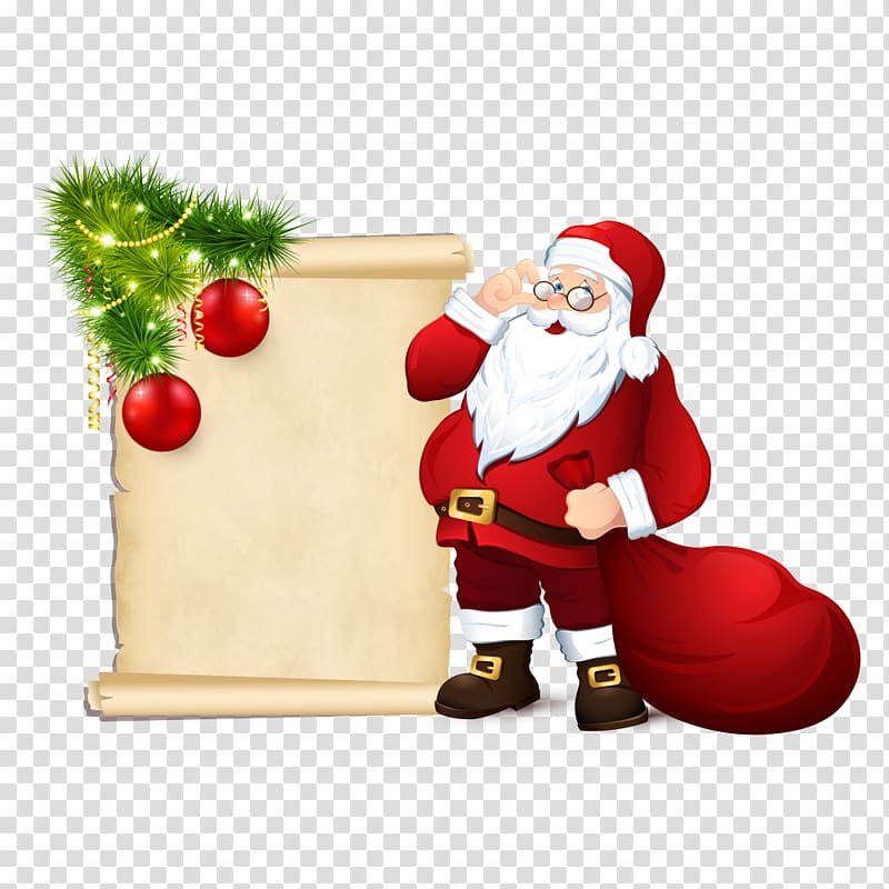 Santa Claus Rudolph Ho ho ho Illustration, Santa Claus transparent background PNG clipart