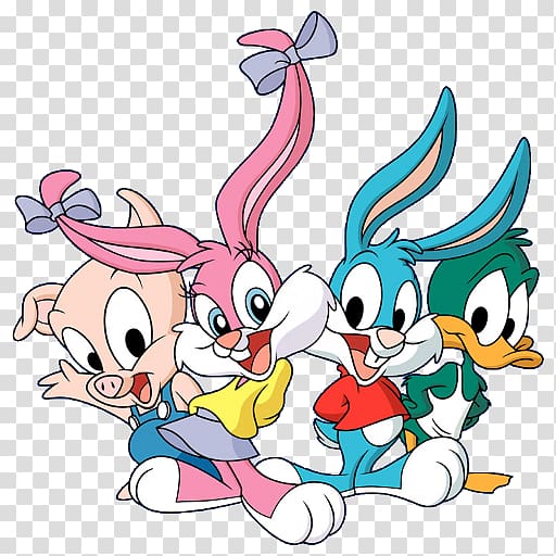 Plucky Duck Babs Bunny Looney Tunes Cartoon, Cartoon character transparent background PNG clipart