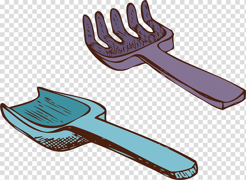 Shovel , Fork and spoon material transparent background PNG clipart
