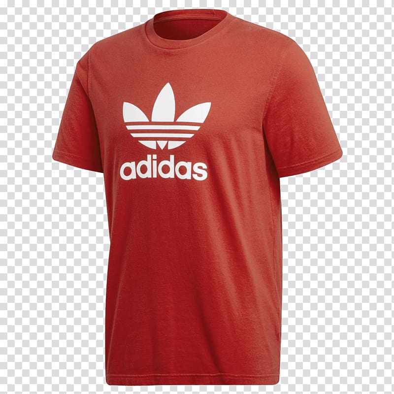 T-shirt Adidas Originals Trefoil Clothing, T-shirt transparent background PNG clipart