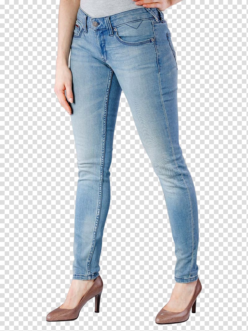 Jeans Denim Slim-fit pants Tommy Hilfiger Low-rise pants, female jeans transparent background PNG clipart