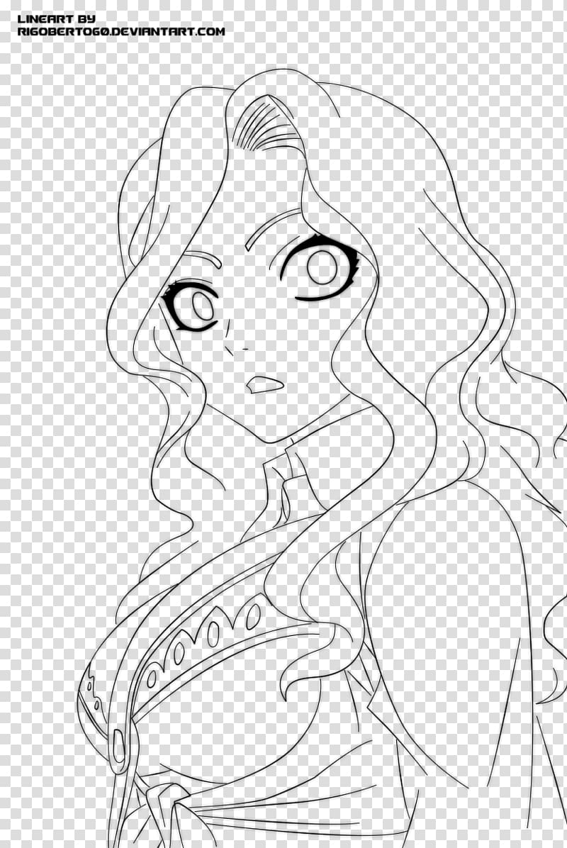Line art Cana Alberona Drawing Fairy Tail Coloring book, fairy tail transparent background PNG clipart