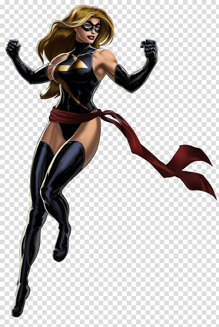 Carol Danvers Marvel: Avengers Alliance Captain America Psylocke Spider-Man, captain america transparent background PNG clipart