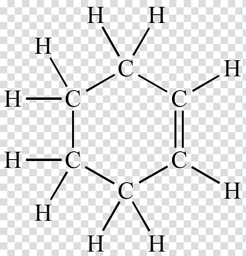 Cyclohexane Lewis structure Cyclohexene Cyclopentane Chemistry, dot formula transparent background PNG clipart