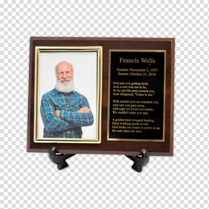 Urn Frames Engraving Commemorative plaque Cremation, plaque transparent background PNG clipart