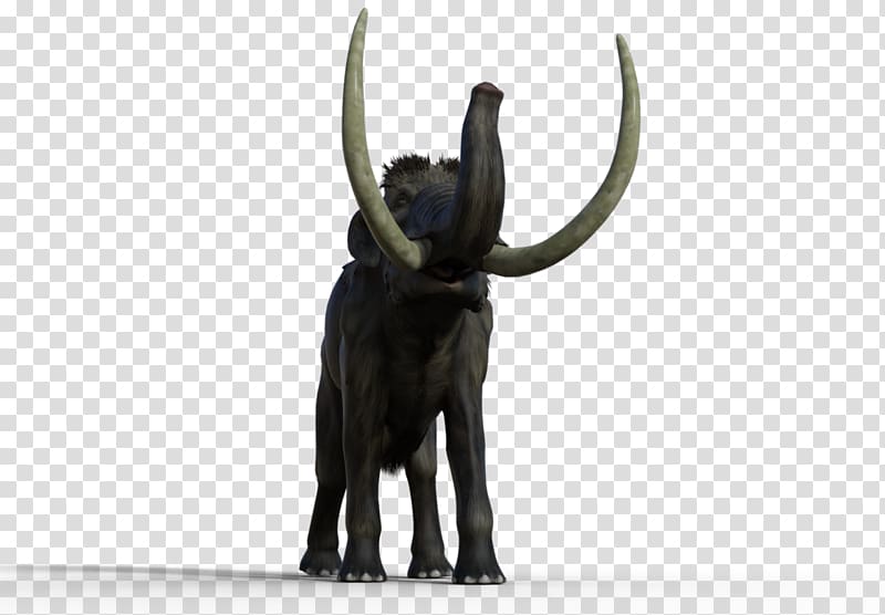 Indian elephant African elephant Cattle Sculpture, Woolly Mammoth transparent background PNG clipart