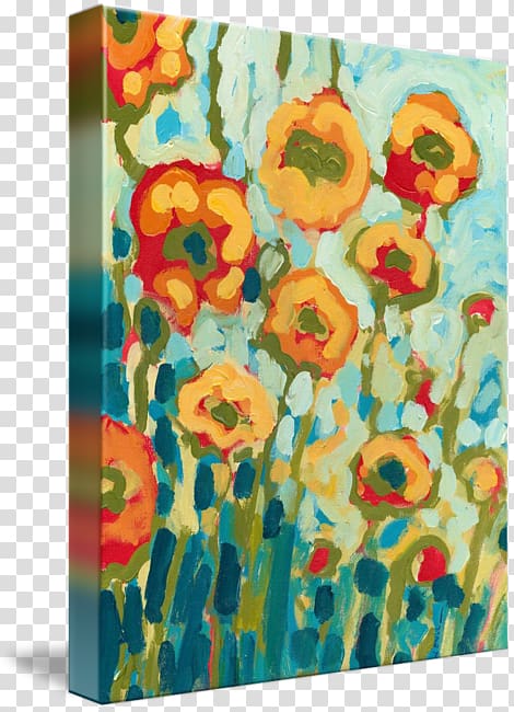 Floral design Poppies Canvas print Painting, california poppy transparent background PNG clipart