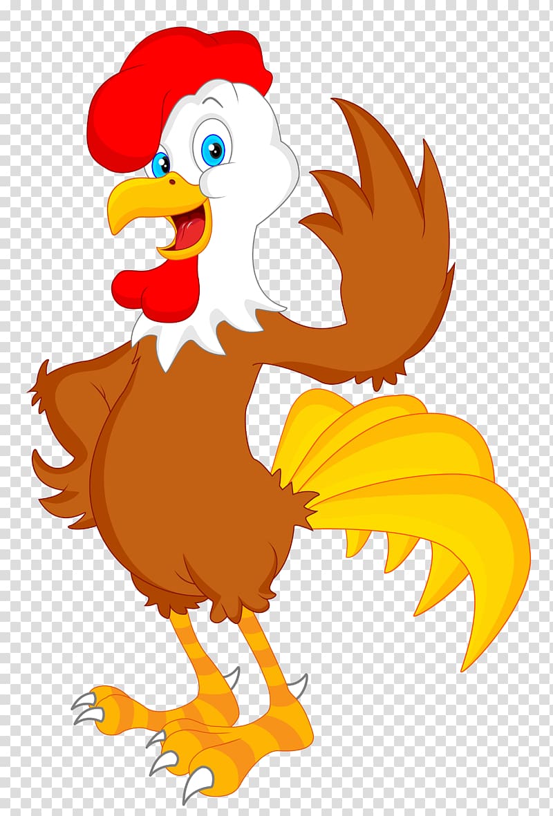 Chicken Rooster Cartoon , cock transparent background PNG clipart