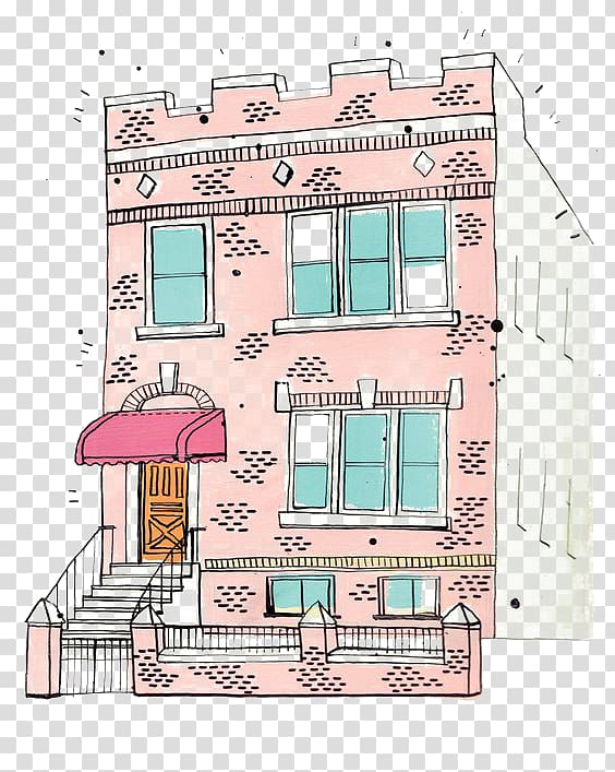Brooklyn All the Buildings in New York: That Ive Drawn So Far Australia Illustration, Cartoon Apartment transparent background PNG clipart