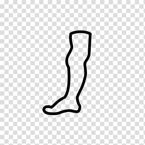 Thumb White Shoe Line , line transparent background PNG clipart
