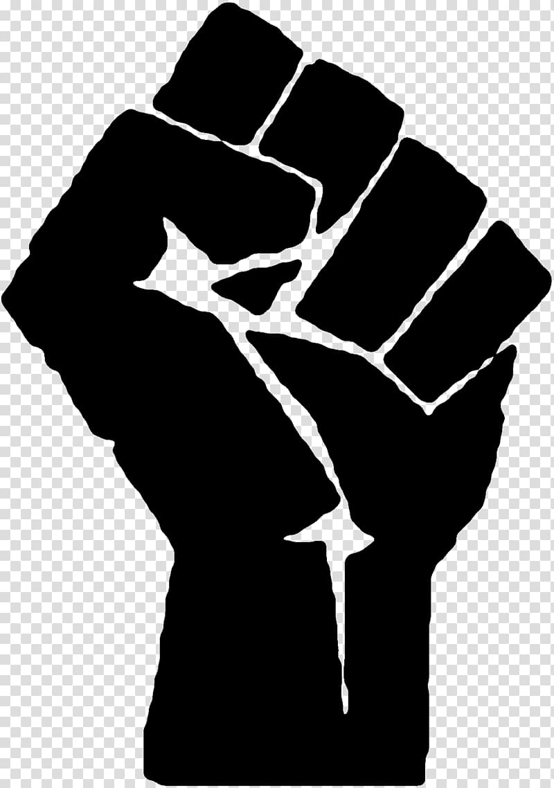 Raised fist Symbol Black Power Resistance movement, symbol transparent background PNG clipart