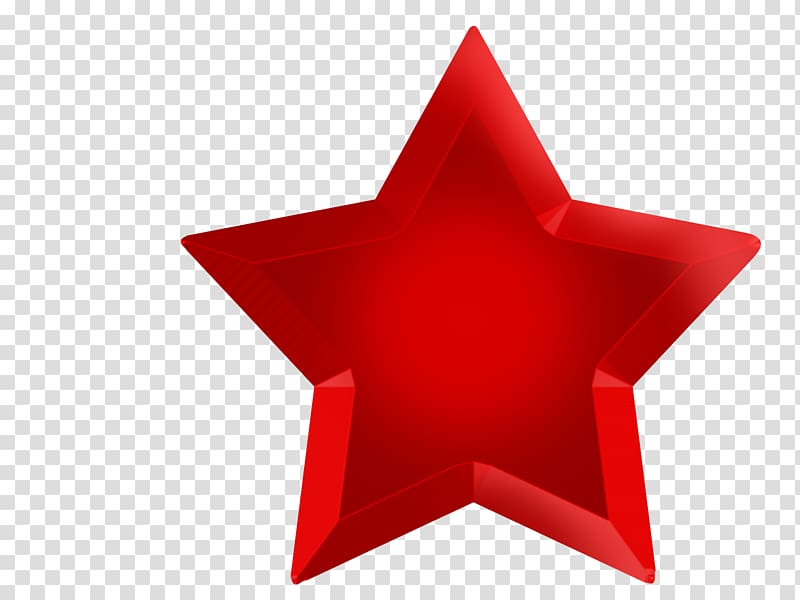 Red star transparent background PNG clipart