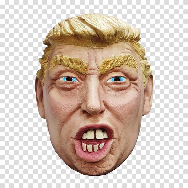 Donald Trump Latex mask Halloween costume, donald trump transparent background PNG clipart