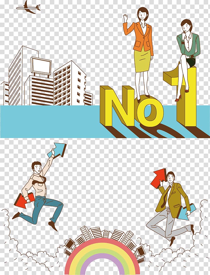 Commerce Business Illustration, Business Cartoon Creative transparent background PNG clipart