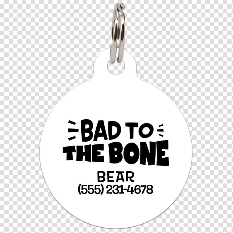 Charms & Pendants Font, bad to the bone transparent background PNG clipart
