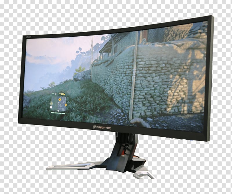 Predator X34 Curved Gaming Monitor Predator Z35P Acer Aspire Predator Computer Monitors, Computer transparent background PNG clipart