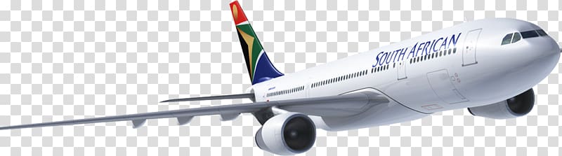 Cape Town International Airport Airplane Flight Airbus A330 South African Airways, international flight attendant transparent background PNG clipart