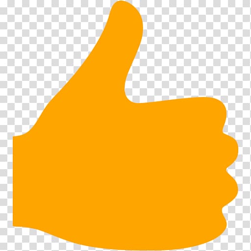 Thumb signal Orange Computer Icons, Thumbs up transparent background PNG clipart