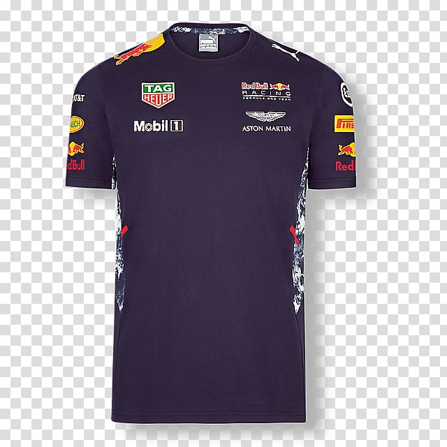 Red Bull Racing Team T-shirt 2017 Formula One World Championship, red cap logo transparent background PNG clipart