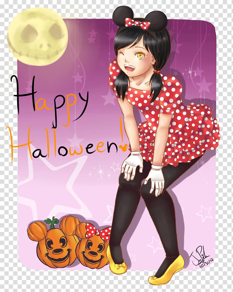Drawing Halloween, Minnie 3D transparent background PNG clipart