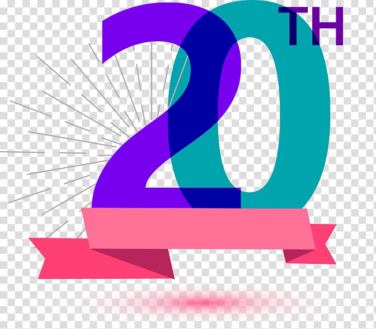 20th anniversary transparent background PNG clipart