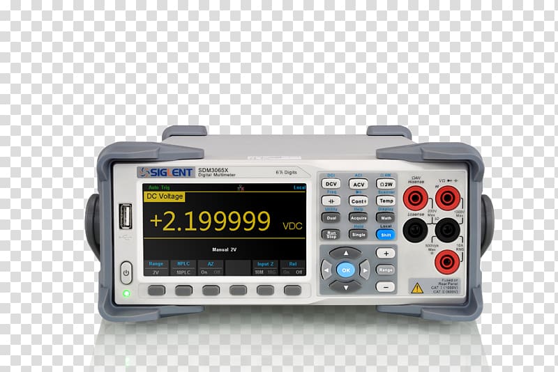Digital Multimeter Digital storage oscilloscope Electronics, Multimeter transparent background PNG clipart