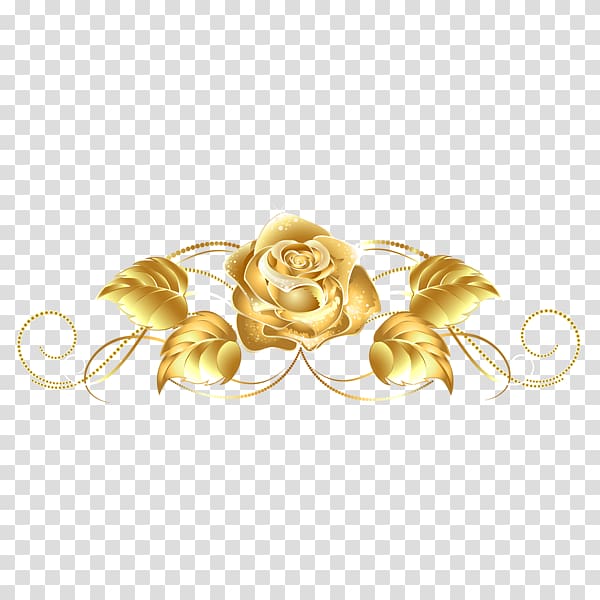 gold flower , Greeting card Rose Christmas , Gold rose patterns transparent background PNG clipart