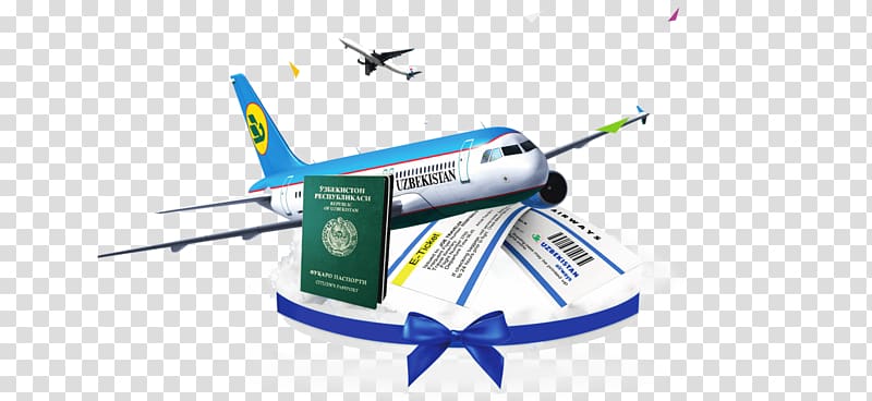 Uzbekistan Consumer credit Bank Airplane, air tickets transparent background PNG clipart