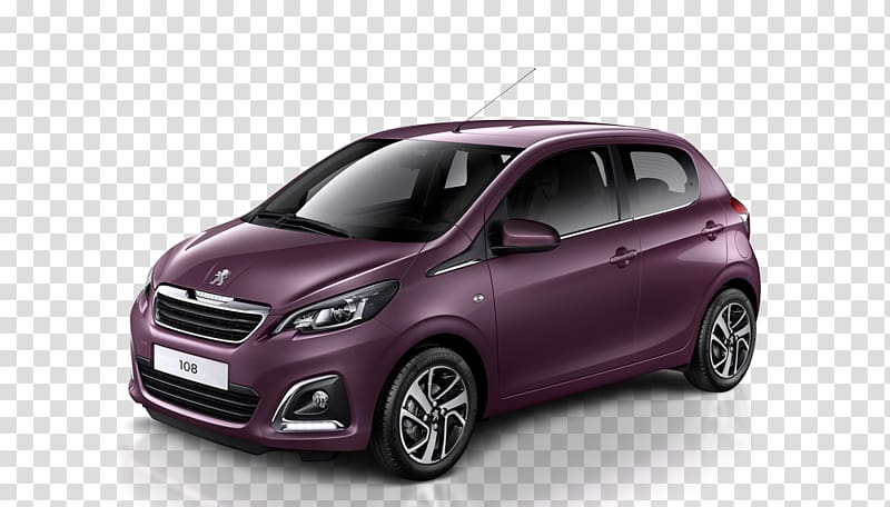 Peugeot 108 Active City car Hatchback, peugeot transparent background PNG clipart