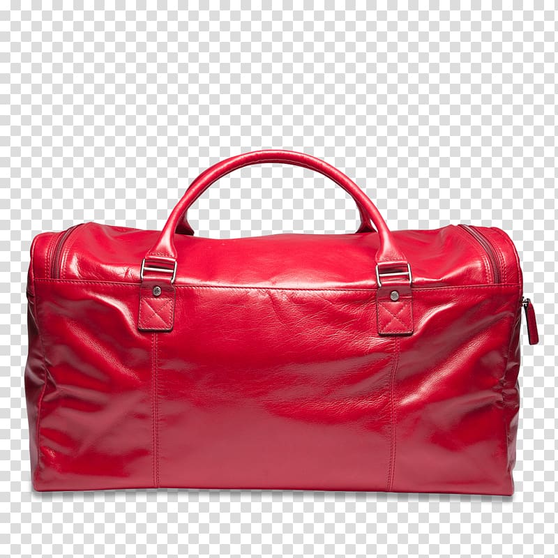 Handbag Leather Tasche PICARD Red, Travel Weekend transparent background PNG clipart