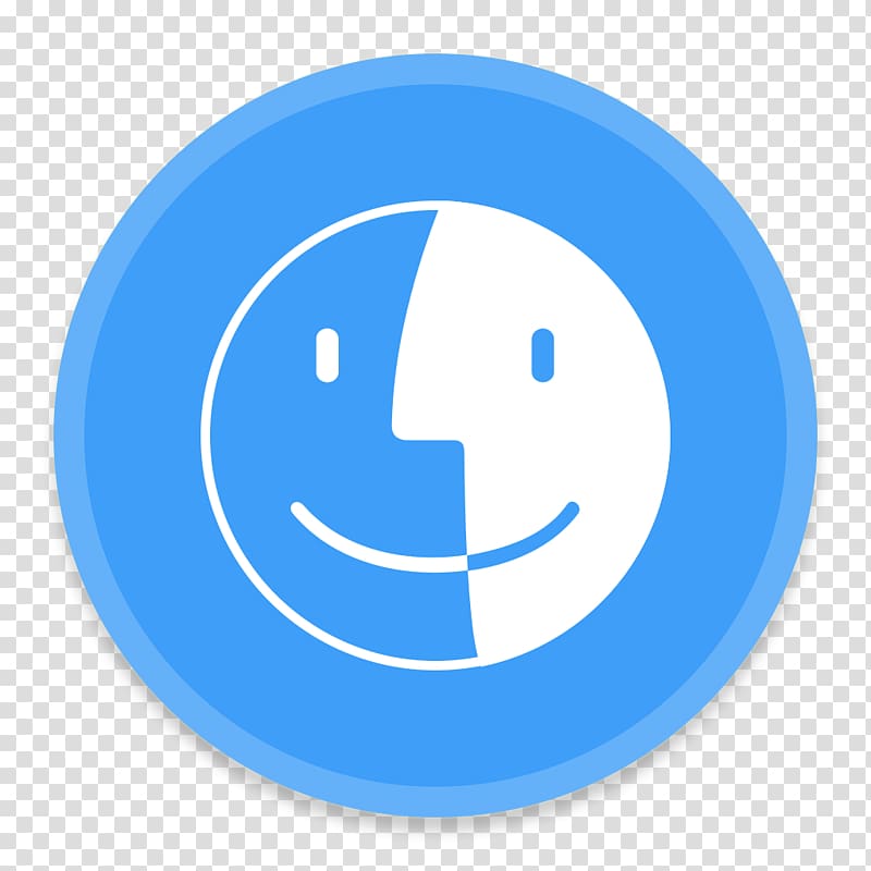 blue emoticon area text, Finder 2 transparent background PNG clipart