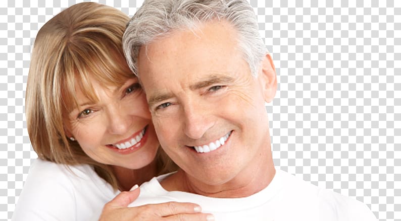 Dentistry Dental implant Oral hygiene Old age, old couple transparent background PNG clipart
