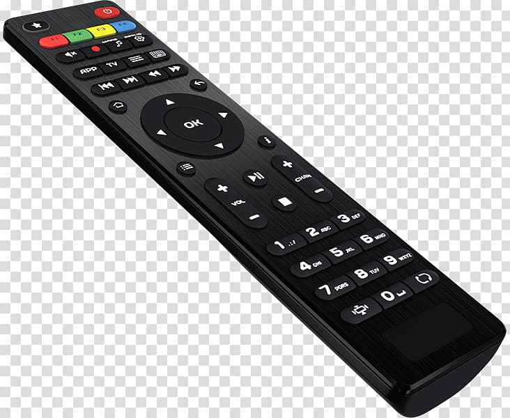 black remote control, Set-top box Remote Controls IPTV RCA connector AAA battery, tv remote control transparent background PNG clipart