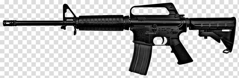 AR-15 style rifle Colt AR-15 Colt\'s Manufacturing Company M4 carbine Assault rifle, assault rifle transparent background PNG clipart