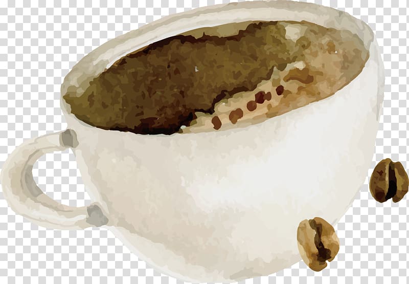 Coffee bean Cafe Drink, Watercolor coffee transparent background PNG clipart