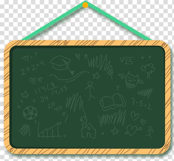 Blackboard Icon, Green chalkboard transparent background PNG clipart