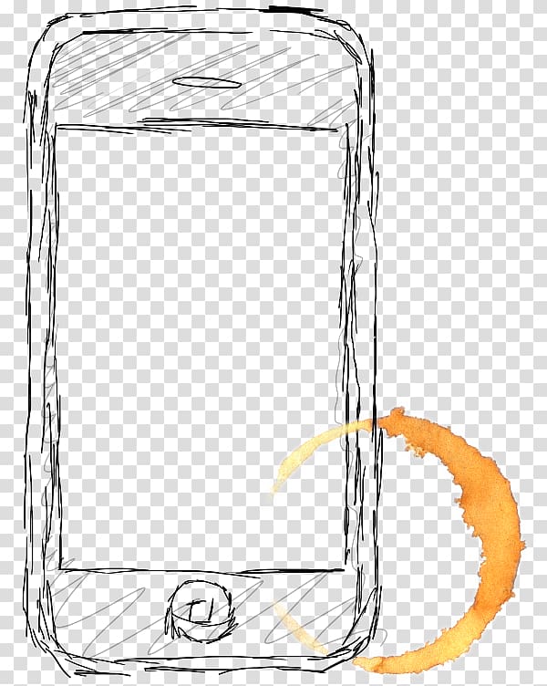 Frames Line art, fashion phones transparent background PNG clipart