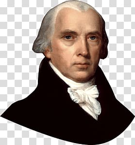 man's portrait, James Madison transparent background PNG clipart