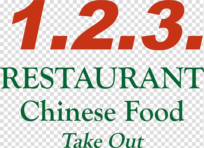 1-2-3 Chinese Chinese cuisine Food Menu Logo, Chop Suey transparent background PNG clipart