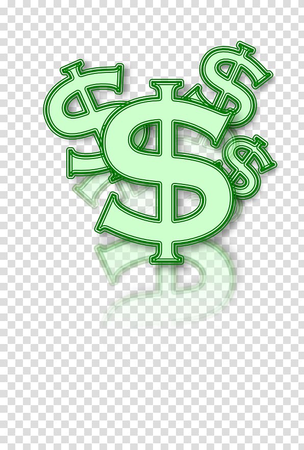 green dollar sign transparent background