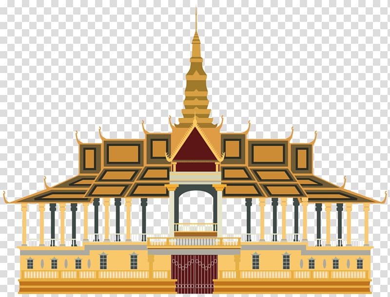 Royal Palace, Phnom Penh National Museum of Cambodia Angkor Wat , palace transparent background PNG clipart