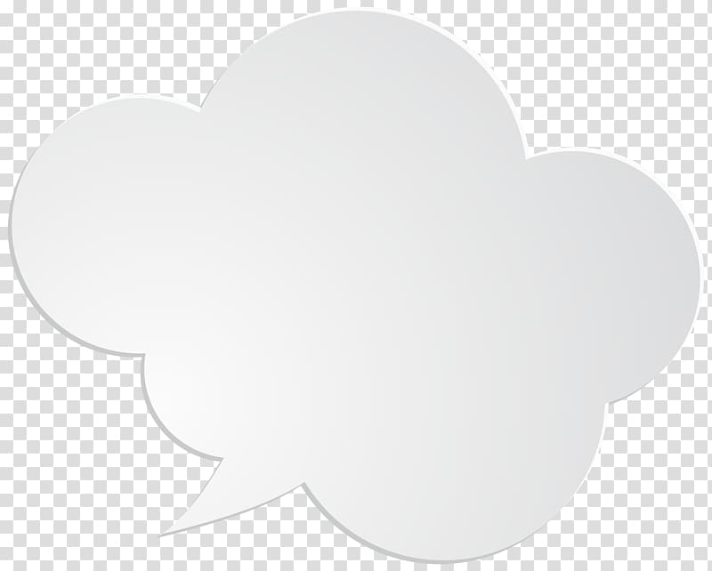 thought cloud illustration, Black and white, Bubble Speech White transparent background PNG clipart