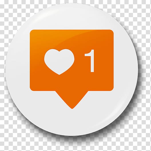 heart and 1 icon , Instagram Social media Like button Badge Facebook, instagram transparent background PNG clipart