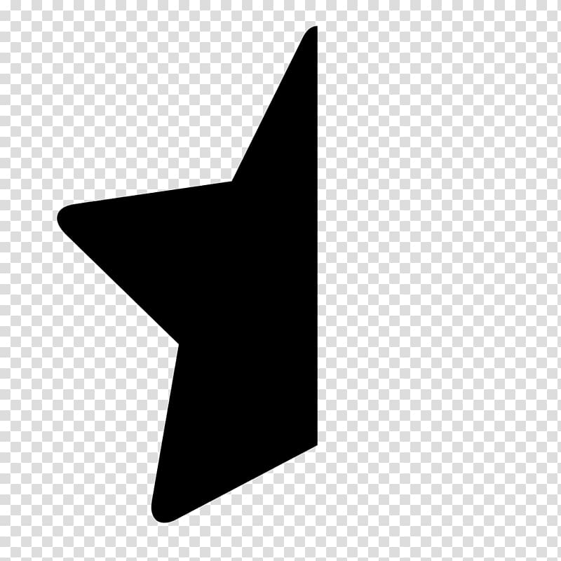 Five-pointed star Computer Icons Star polygons in art and culture , half off transparent background PNG clipart