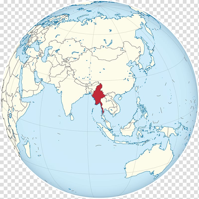 Globe World map Burma, globe transparent background PNG clipart
