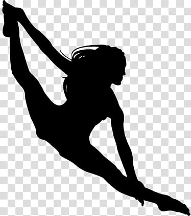 Wall decal Dance Silhouette Acrobatics, Silhouette transparent background PNG clipart